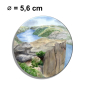 Preview: Fridge magnet with bottle opener watercolor art print Norway Norge  - Preikestolen  Stavanger - NO31
