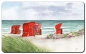 Preview: Breakfast board  beach chairs red  by the sea OA3
