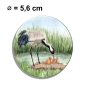 Preview: Fridge magnet with bottle opener Crane chick Baltic Sea Darß Zingst - OA4