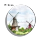 Preview: Kühlschrankmagnet m. Flaschenöffner Aquarell Maritim Kunst Druck Kunstdruck Nordsee Ostfriesland Greetsiel Mühle Mühlen Windmühle Windmühlen