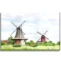 Preview: Leinwand 30 x 20 cm Keilrahmen Canvas-Leinen   Aquarell Maritim Kunst Druck Kunstdruck Nordsee Ostfriesland Greetsiel Mühle Mühlen Windmühle Windmühlen