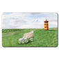 Preview: Frühstücksbrettchen Brettchen Aquarell Maritim Kunst Druck Kunstdruck Nordsee Ostfriesland Greetsiel Pilsumer Leuchtturm Pilsum Schafe Deich