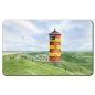 Preview: Frühstücksbrettchen Brettchen Aquarell Maritim Kunst Druck Kunstdruck Nordsee Ostfriesland Greetsiel Pilsumer Leuchtturm Pilsum Schafe Deich
