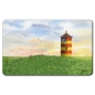 Preview: Frühstücksbrettchen Brettchen Aquarell Maritim Kunst Druck Kunstdruck Nordsee Ostfriesland Greetsiel Pilsumer Leuchtturm Pilsum Schafe Deich