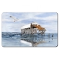 Preview: Breakfast Board Watercolor Maritime Art Print North Sea St. Peter Ording SPO Westerhever Pile Construction Ocean Beach