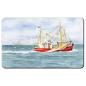 Preview: Breakfast board   Watercolor Maritime Art Print Denmark North Sea Baltic Sea Fishing boat  fisherboat cutter Seagulls