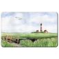 Preview: Breakfast Board Watercolr Maritime Art Print North Sea St. Peter Ording SPO Westerhever  Lighthouse Ocean Beach