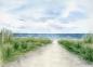 Preview: Postkarte DIN-A6  Aquarell Maritim Kunst Druck Kunstdruck Dänemark Nordsee Ostsee Dünen Meer Strand Sylt