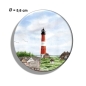 Preview: Fridge magnet with bottle opener  Watercolor Maritime Art Print Lighthouse Hörnum Sylt North Sea Dunes Beach
