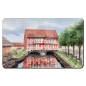 Preview: Frühstücksbrettchen Brettchen Aquarell Maritim Kunst Druck Kunstdruck Ostsee Fachwerkhaus Wismar "Gewölbe" - WIS1