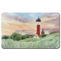 Preview: Frühstücksbrettchen Brettchen Aquarell Maritim Kunst Druck Kunstdruck Nordsee Alter Leuchtturm Wangerooge - WG1