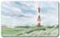 Preview: Frühstücksbrettchen Brettchen Neuer Leuchtturm Wangerooge - WG2