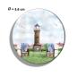 Preview: Kühlschrankmagnet m. Flaschenöffner Aquarell Maritim Kunst Druck Kunstdruck Nordsee Juist Leuchtturm Insel