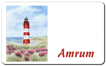 Preview: Frühstücksbrettchen Brettchen Leuchtturm Amrum14 - Heide