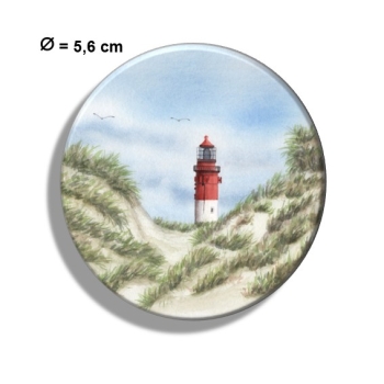 Fridge magnet with bottle opener  Watercolor Maritime Art Print North Sea Amrum Island Lighthouse dune Amrum 6