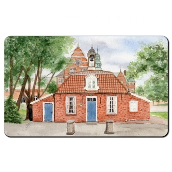 Frühstücksbrettchen Brettchen Aquarell Maritim Kunst Druck Kunstdruck Nordsee Ostfriesland Standesamt Aurich - OFL10
