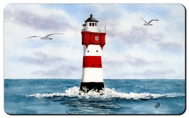 Frühstücksbrettchen Brettchen Bremerhaven Leuchtturm Roter Sand - BHV2
