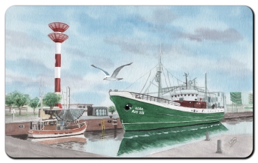 Breakfast board  Bremerhaven Fishing Port Museum Ship FMS GERA - BHV4