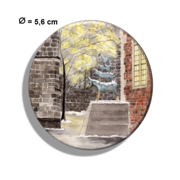 Kühlschrankmagnet m. Flaschenöffner Bremer Stadtmusikanten Weihnachten - Bremen12