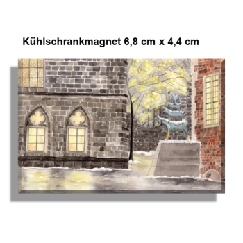 Kühlschrankmagnet Bremer Stadtmusikanten Weihnachten - Bremen12