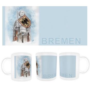 Tasse Becher Kaffeebecher Aquarell Maritim Kunst Druck Kunstdruck Bremen Bremer Roland Nordsee Souvenir Souvenirs