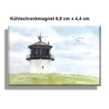 Kühlschrankmagnet Aquarell Maritim Kunst Druck Kunstdruck Nordsee Cuxhaven Leuchtturm Dicke Berta Schafe