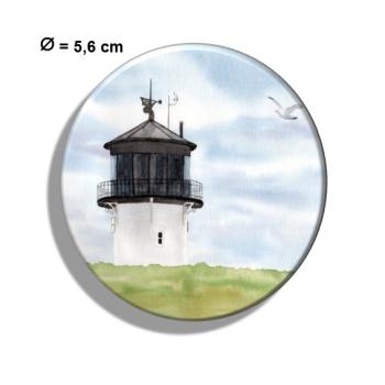 Kühlschrankmagnet m. Flaschenöffner Aquarell Maritim Kunst Druck Kunstdruck Nordsee Cuxhaven Leuchtturm Dicke Berta Schafe
