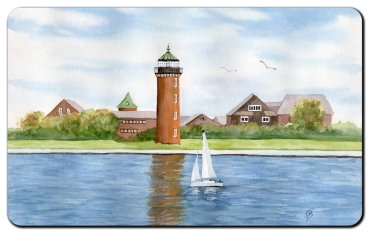 Frühstücksbrettchen Brettchen Leuchtturm Alte Liebe vom Meer CUX21