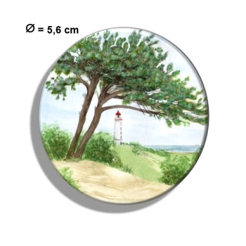 Kühlschrankmagnet m. Flaschenöffner Aquarell Maritim Kunst Druck Kunstdruck Ostsee Leuchtturm Dornbusch Hiddensee Rügen