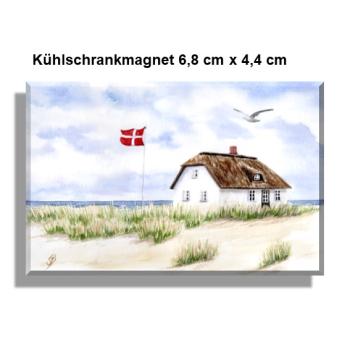 Kühlschrankmagnet DK13 - Haus am Strand