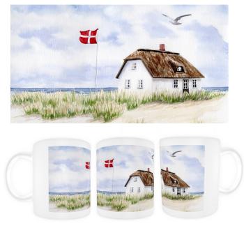Tasse Becher Kaffeebecher -  Haus am Strand DK13