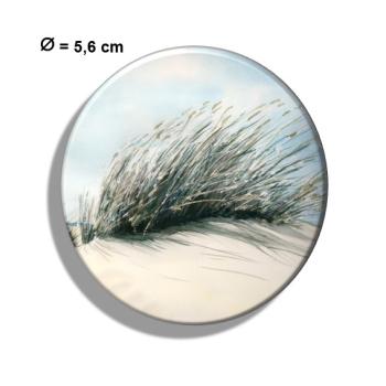 Kühlschrankmagnet m. Flaschenöffner Aquarell Maritim Kunst Druck Kunstdruck Dänemark Nordsee Ostsee Düne Meer Möwe Strand