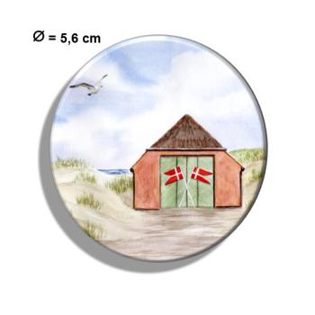 Fridge magnet with bottle opener DK27 Danish rescue house in the dunes