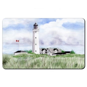 Breakfast Board  Watercolor Maritime Art Print Art Print North Sea Denmark Danmark Hirtshals Dunes lighthouse