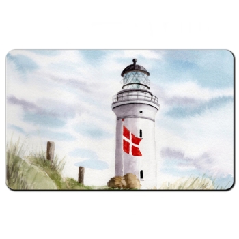 Breakfast Board  Watercolor Maritime Art Print Art Print North Sea Denmark Danmark Hirtshals Dunes lighthouse
