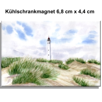 Kühlschrankmagnet Leuchtturm Lyngvig in der Düne - DK57