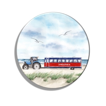 Fridge magnet with bottle opener  Watercolor Maritime Art Print Art Print North Sea Denmark Danmark Skagen Grenen