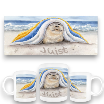 Tasse Becher Kaffeebecher  - Seehund Decke  - DK83-Juist