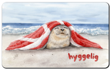 Preview: Frühstücksbrettchen Brettchen Seehund Decke DK83