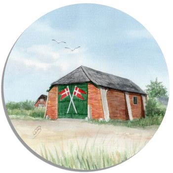 Coasters glass coasters 9,5 x  9,5 cm  - Danish Rescue Home Nymindegab - DK87