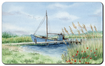 Preview: Breakfast board board - Nymindegab fishing boat harbor - DK88