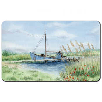 Breakfast board board - Nymindegab fishing boat harbor - DK88