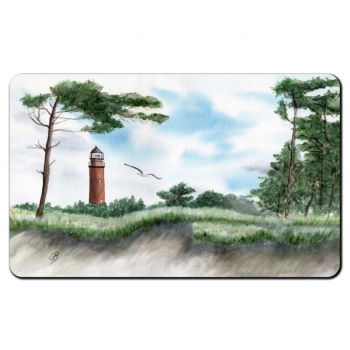 Breakfast Board  Watercolor Maritime Art Print Baltic Sea lighthouse Darßer Ort Darß Zingst Beach Ocean Dunes