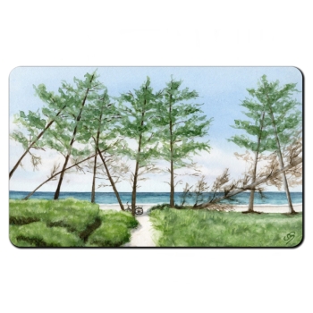 Frühstücksbrettchen Brettchen Strandweg  Aquarell Maritim Kunst Druck Kunstdruck Dänemark Nordsee Ostsee Dünen Meer Strand