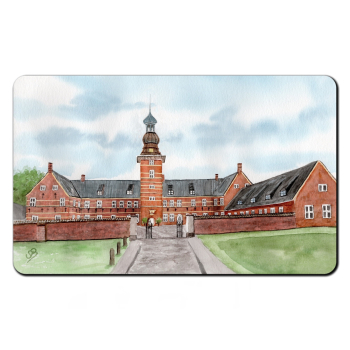 Frühstücksbrettchen Brettchen Aquarell Maritim Kunst Druck Kunstdruck Nordsee Schloss Park - Husum