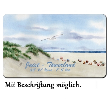 Breakfast board  Juist - dune and wide beach with seagull - Juist 10