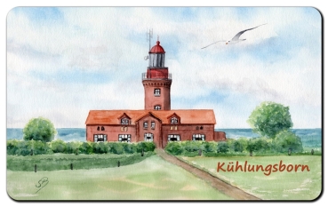 Frühstücksbrettchen Brettchen Kühlungsborn Leuchtturm - Kuehl1
