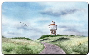 Frühstücksbrettchen Brettchen Wasserturm Langeoog - L13