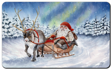 Preview: Breakfast board board Christmas Santa Claus Julenisse Poarlights - NO18