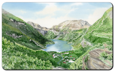 Preview: Frühstücksbrettchen Brettchen Geiranger Fjord - NO24